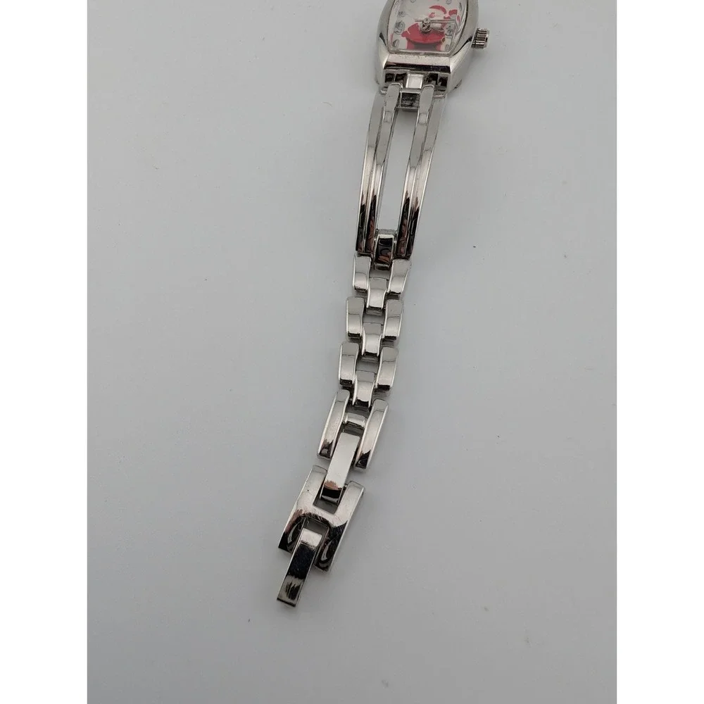 Santa Claus Watch Women 19mm Case Silver 7.25